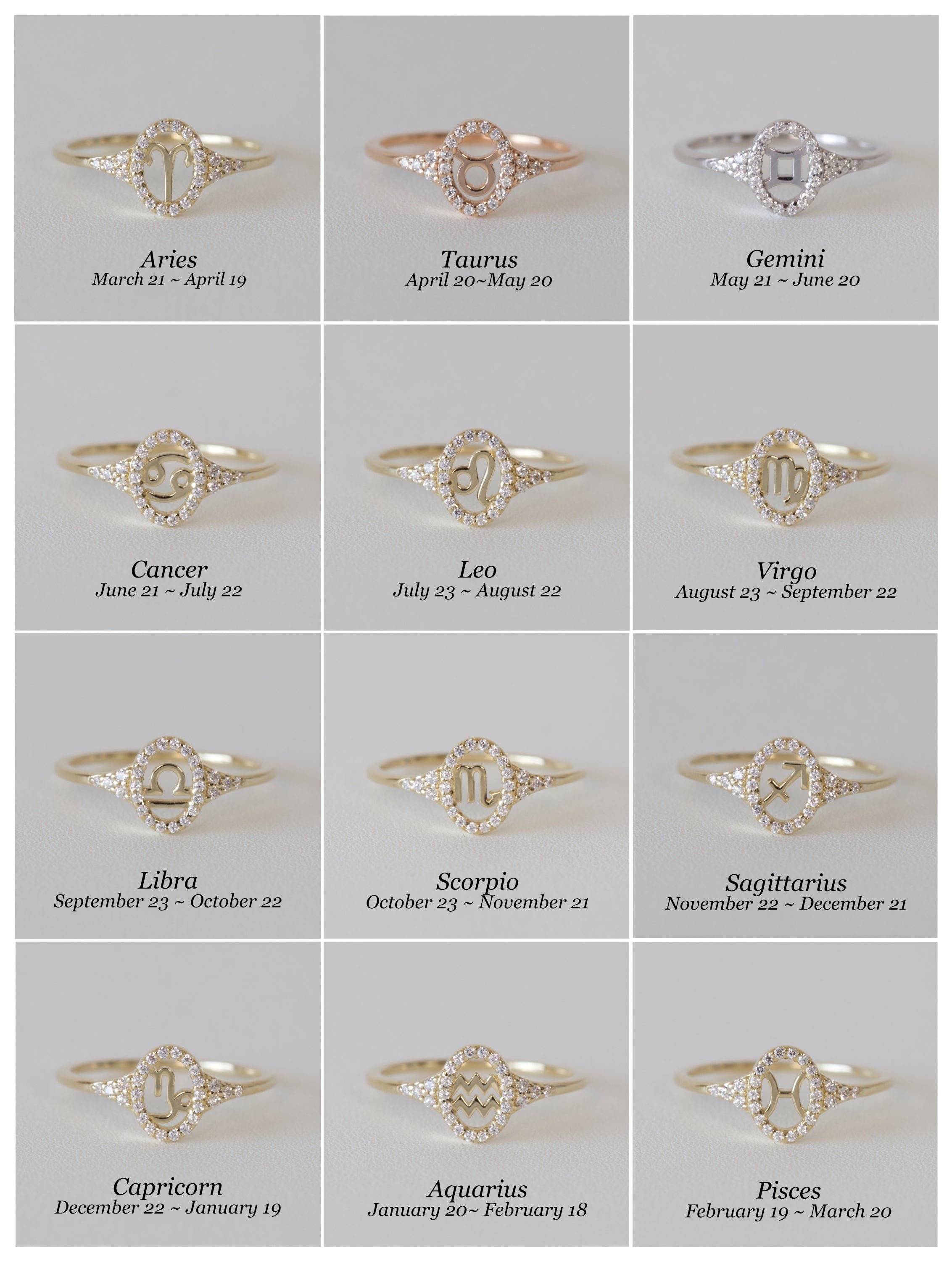 Leo Zodiac Sign Constellation Astrology Rings, Women's Men's Star Jewelry |  eBay